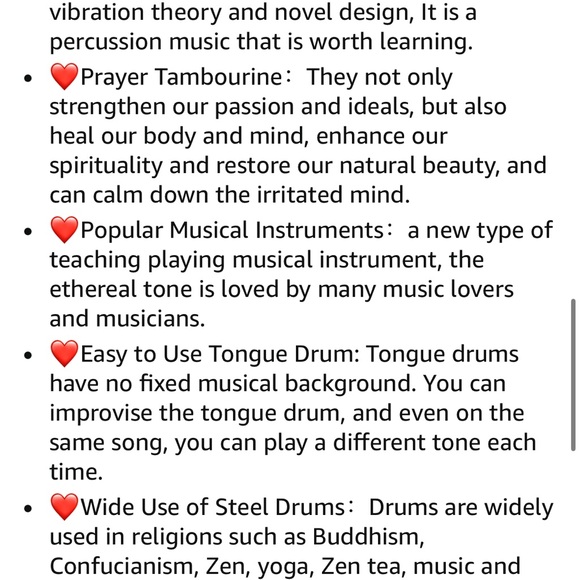 Gold Steel Tongue Drum with Mallets - Picture 6 of 7